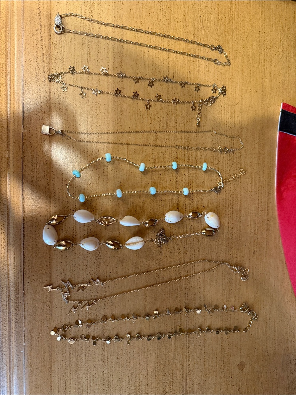 Gold-Tone Layered Women's Necklace Set